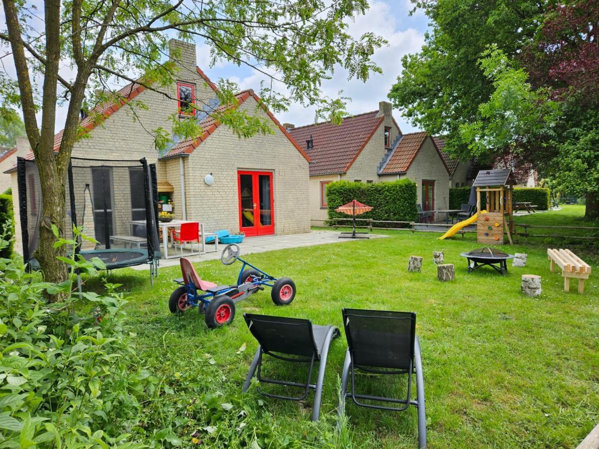 7 Person House With Garden, Firepit, Swimming Lake, Hammock, Child Friendly, In- And Outside Playground, Slide, And Great Coffee Ewijk Buitenkant foto